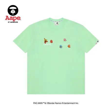 Aape联名PAC-MAN男装春夏奇趣吃豆人酷帅印花短袖T恤9615XXK图片
