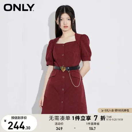ONLY奥莱夏季时尚潮流收腰显瘦A字短款连衣裙女图片