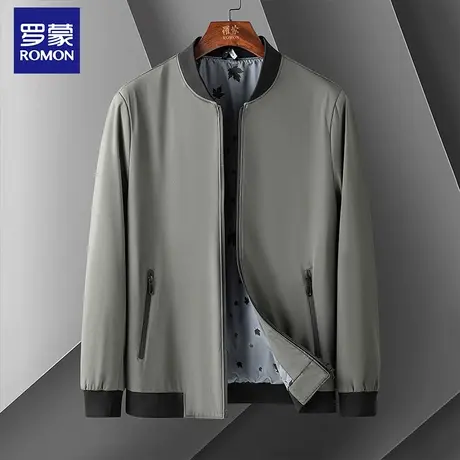 【热销推荐】罗蒙棒球服夹克外套男休闲舒适男式夹克男外套图片