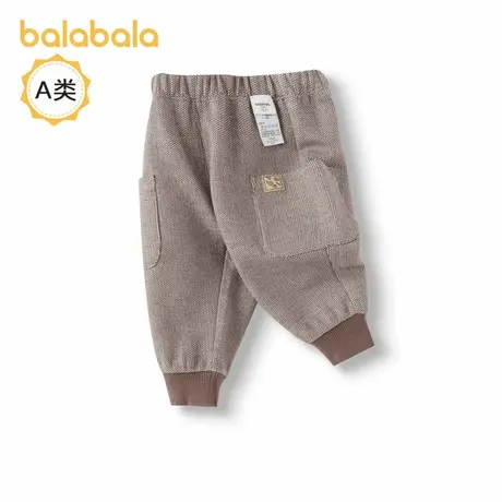 巴拉巴拉婴儿裤子宝宝长裤男童休闲裤哈伦裤酷2025新款春装童装潮商品大图