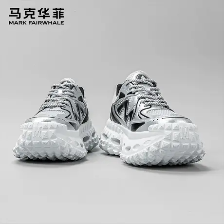 马克华菲男鞋夏季透气网眼鞋子男休闲鞋潮牌轮胎鞋增高老爹鞋男款商品大图