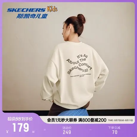 Skechers斯凯奇休闲卫衣秋季中性时尚设计舒适宽松运动保暖上衣商品大图