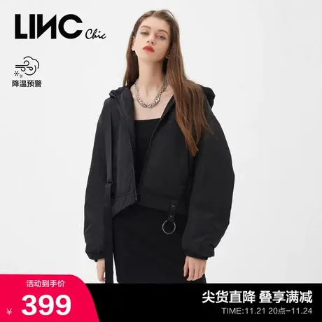 LINCCHIC金羽杰羽绒服女学院风轻薄短款羽绒服女冬季Y21301005商品大图