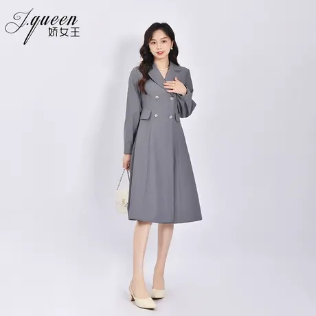 西装连衣裙女秋季新款气质时尚轻熟风通勤职场长袖收腰显瘦长裙子图片