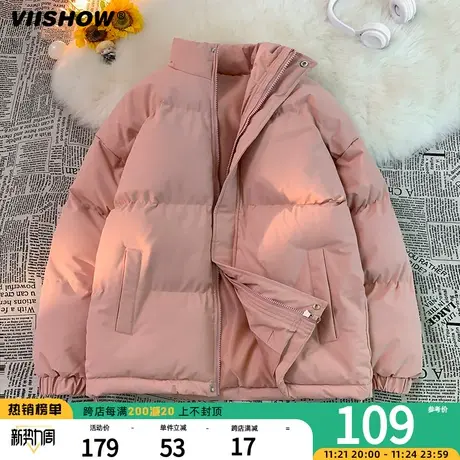 VIISHOW冬季美式棉服男痞帅男生棉衣保暖宽松面包服潮牌加厚衣服商品大图