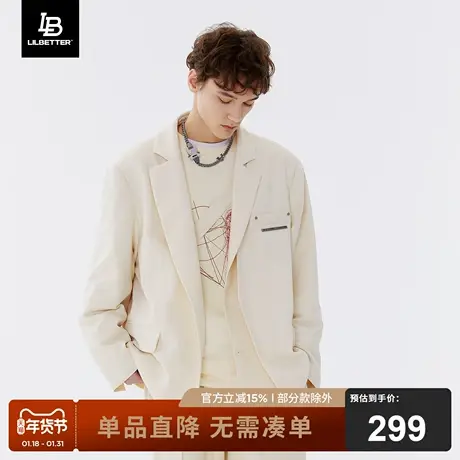 Lilbetter休闲西装男韩版上衣2024新款港风外套高级感痞帅西服春商品大图