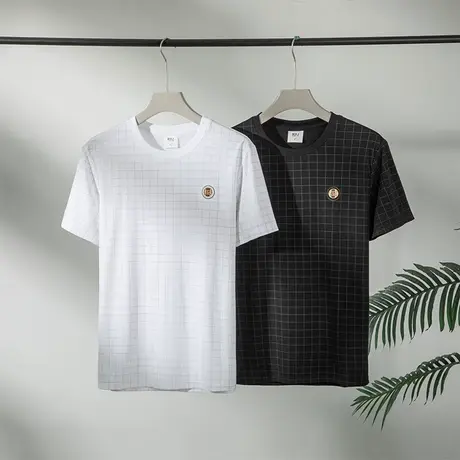 t恤男士短袖2023新款男装冰丝夏季上衣服夏装体恤衫薄款半袖体恤商品大图