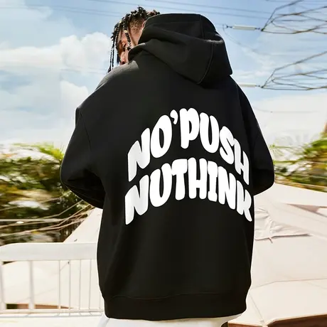 Nuthink宽松连帽衫街头卫衣潮牌美式高街男潮冬季2023新款外套潮图片