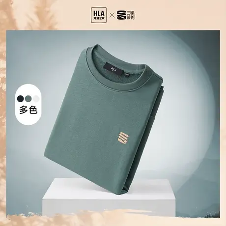 HLA/海澜之家三国系列卫衣秋季新款宽松舒适时尚圆领套头衫男图片