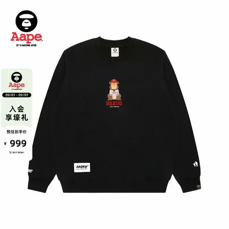 Aape旗舰店男装秋冬猿人军团印花休闲潮流圆领卫衣C368XXP商品大图