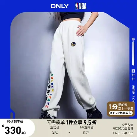 ONLY2022冬季新款NBA联名款休闲高腰束脚长款休闲裤女|112311D012商品大图