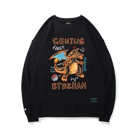 宝可梦小火龙卫衣2023新款趣味卡通原创设计日系涂鸦动漫上衣外套商品大图