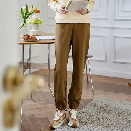 艾路丝婷遮肉显瘦束口裤脚女2023年秋季新款商品大图