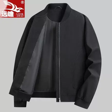 男士棒球领短款夹克衫2023春秋季新款时尚休闲百搭外套潮牌上衣男商品大图