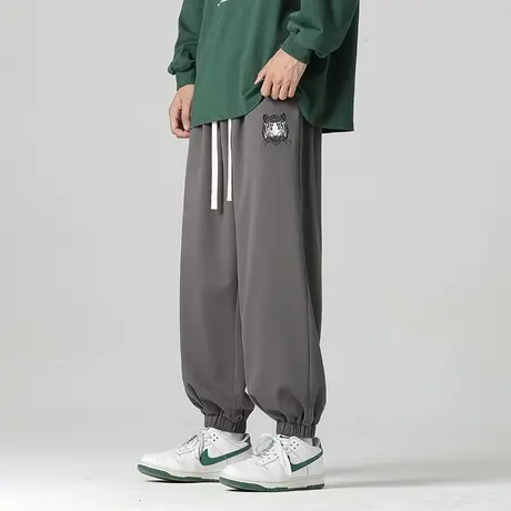 秋冬季运动卫裤男士束脚宽松紧腰休闲长裤子男生潮牌春秋款青少年商品大图