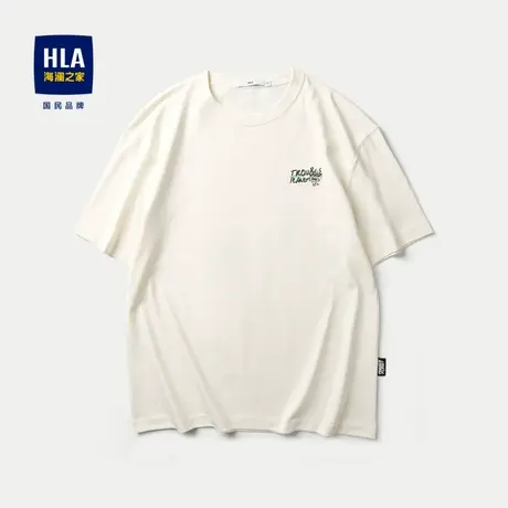 HLA/海澜之家麻烦星球联名系列凉感T恤24春夏新吸湿排汗短袖男图片