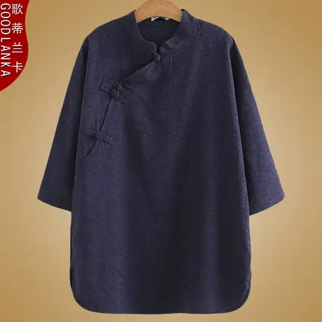 春夏装新款加肥加大码女200斤肥婆衬衫宽松中长款提花民族风上衣图片