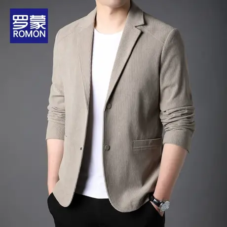 罗蒙西装外套男士春秋款2024新款正装休闲上衣单件西服春季小西服图片