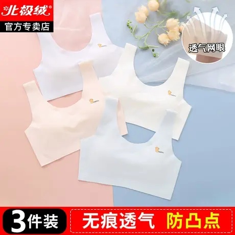 少女内衣学生初中高中生女发育期无痕二三阶段青少年文胸女童背心商品大图