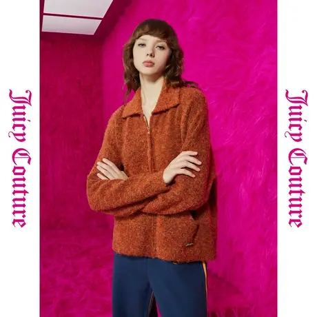 Juicy Couture橘滋秋女女装年新款秋日暖阳牌翻领女搭配外套图片