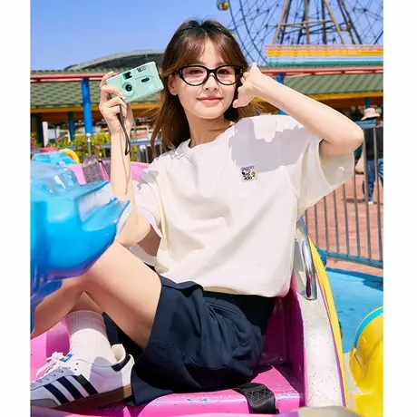 [史努比联名款] 唐狮新款短袖女T恤夏季纯棉上衣女设计感图片