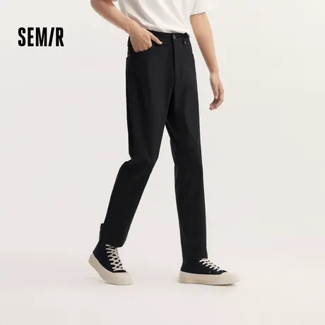 舒服裤|商场同款森马休闲裤男2024秋季新款长裤易打理通勤小脚裤图片