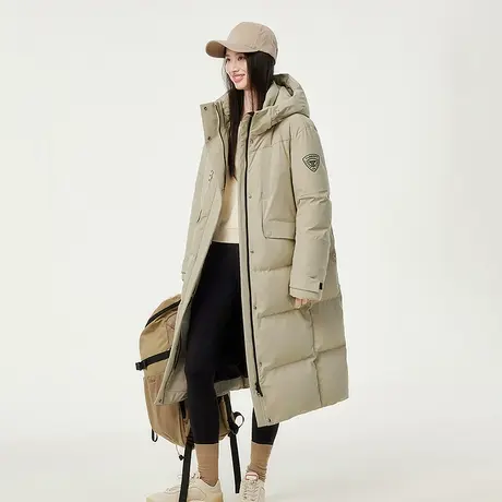 坦博尔官方奥莱冬季正品羽绒服女长款连帽运动户外加厚保暖外套图片