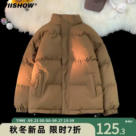 VIISHOW美式衣服冬季男生痞帅棉衣棉服男保暖宽松面包服潮牌加厚图片