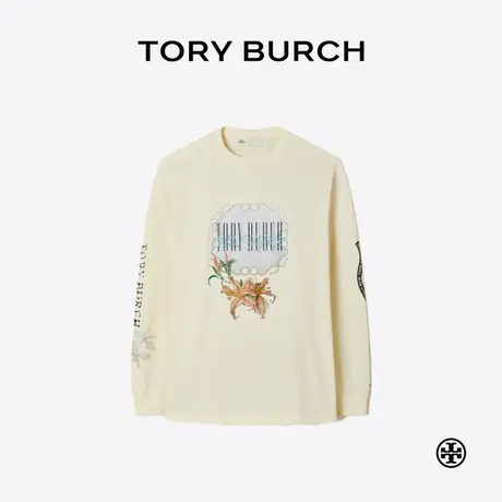TORY BURCH 汤丽柏琦 印花棉质套头衫 171025商品大图