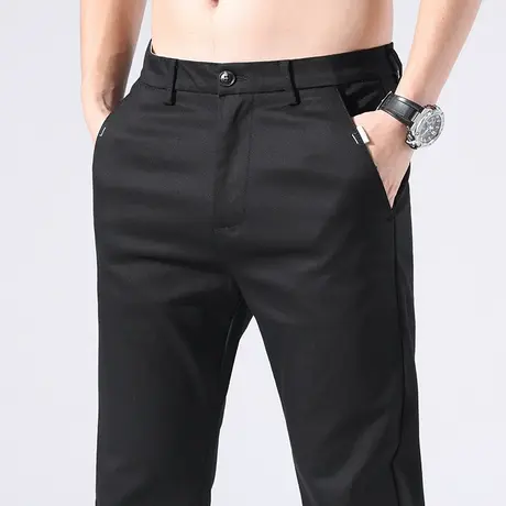 男士中年爸爸商务西装职业正装西裤夏季薄款男款休闲裤子上班工作商品大图