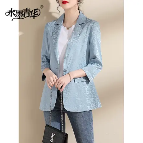 【1件7.9折】冬装新品时尚百搭外套女休闲通勤西装优雅女装正装图片