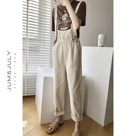 夏季新款连体裤女裤显瘦裤子女潮ins超火网红背带裤K359商品大图