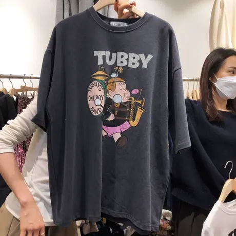 美式复古短袖t恤女夏季大码宽松韩版bf慵懒风ins设计感小众上衣服商品大图