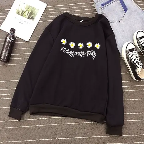 2023年秋冬新款卫衣女春秋薄款宽松韩版上衣加绒秋季外套ins潮棉图片