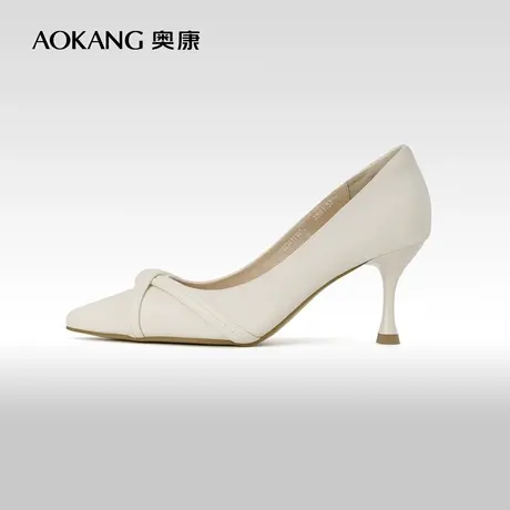 奥康女鞋 2023春秋季时尚百搭气质女高跟鞋尖头休闲女单鞋通勤商品大图