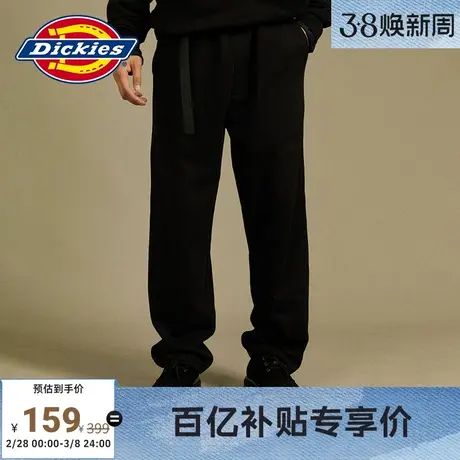 Dickies 秋季工装松紧腰带休闲卫裤直筒长裤下装男女宽松运动裤商品大图