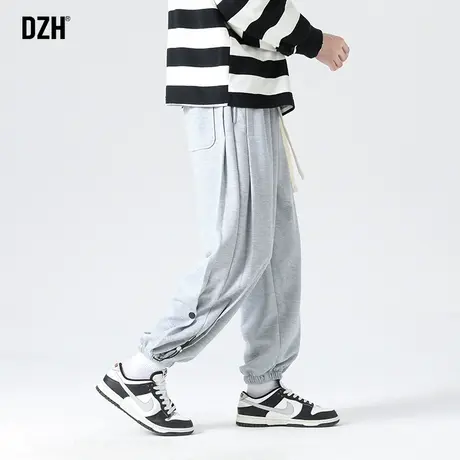 男士灰色裤子男裤春夏宽松休闲裤子潮牌男卫裤2023新款运动束脚裤商品大图