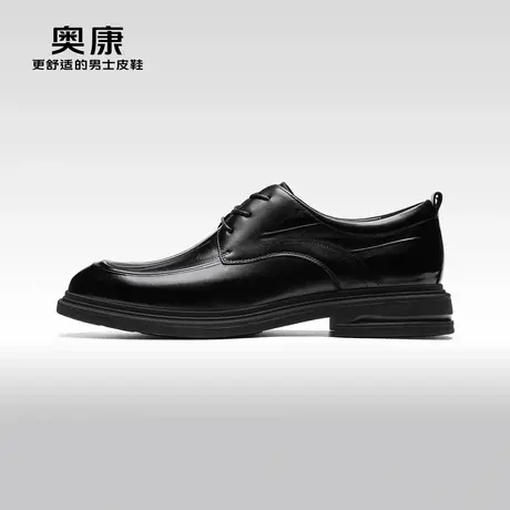 【门店发货】AOKANG奥康秋季新款商务正装德比鞋男真皮公务鞋商品大图
