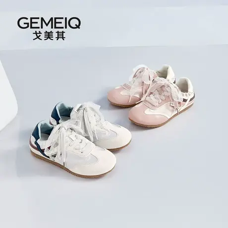 戈美其商场同款阿甘鞋女2025新款夏季外穿复古百搭不累脚休闲鞋女商品大图