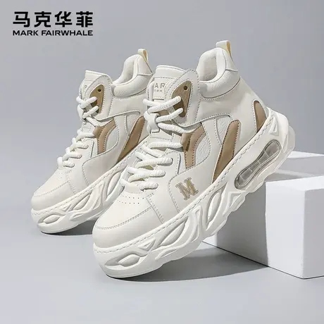 马克华菲男鞋高帮鞋子男款2025新款增高板鞋网红爆款运动老爹鞋男商品大图