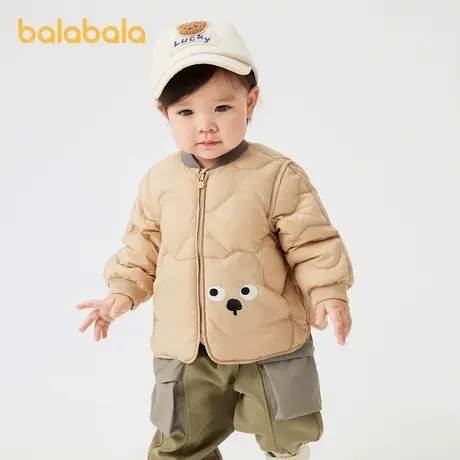 巴拉巴拉儿童轻薄羽绒服男女童2025新款早春装宝宝外套婴幼童上衣图片