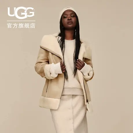 UGG秋季新款女士时尚舒适保暖翻领拉链休闲夹克外套 1171460商品大图