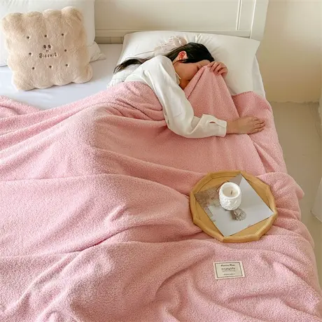 恒源祥新款A类泰迪绒毯秋冬加厚家用保暖毛毯宿舍办公室午睡盖毯商品大图