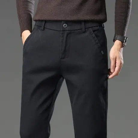 秋季春秋款男装商务职业正装西裤男士高端小直筒休闲裤子秋天男款商品大图