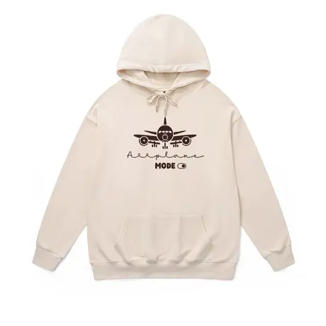 美拉德配色美式连帽加绒卫衣中性款简约百搭秋冬纯色带帽上衣潮牌商品大图