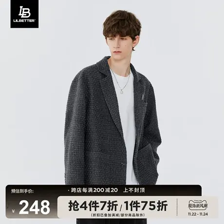Lilbetter小香风西装秋新款男装高级感潮流夹克宽松帅气西服外套商品大图