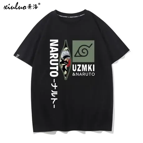 秀洛火影忍者联名动漫周边t恤二次元卡卡西日系宇智波鼬夏季短袖商品大图