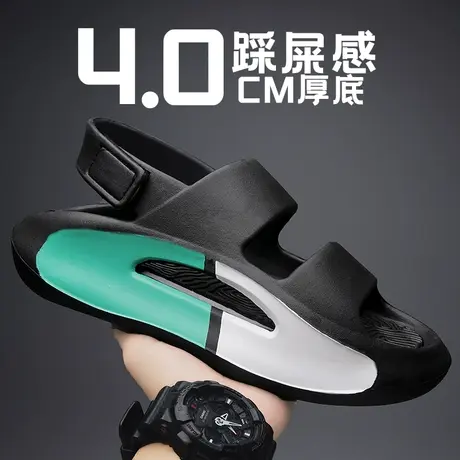 雨鞋男款夏季雨凉鞋厨房防滑鞋钓鱼洗车水鞋情侣雨天男鞋水鞋男士商品大图