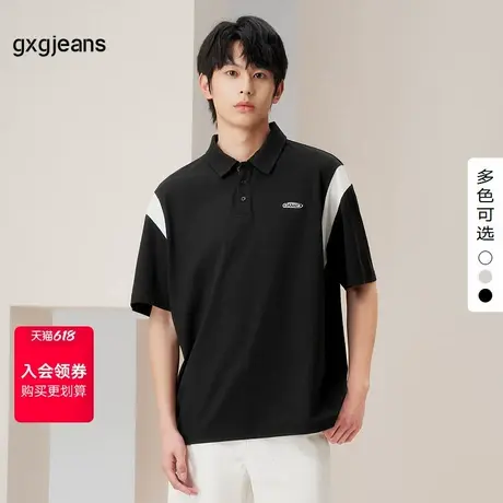 gxg.jeans男装2024年夏季翻领短袖POLOJ24D242017图片