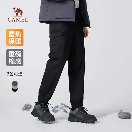 【新品推荐】骆驼新品休闲户外加绒工装裤 男女保暖锁温舒适商品大图
